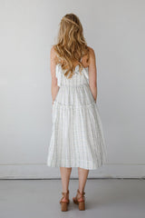 FINAL SALE - Precious Allure Ivory Smocked Floral Midi Dress