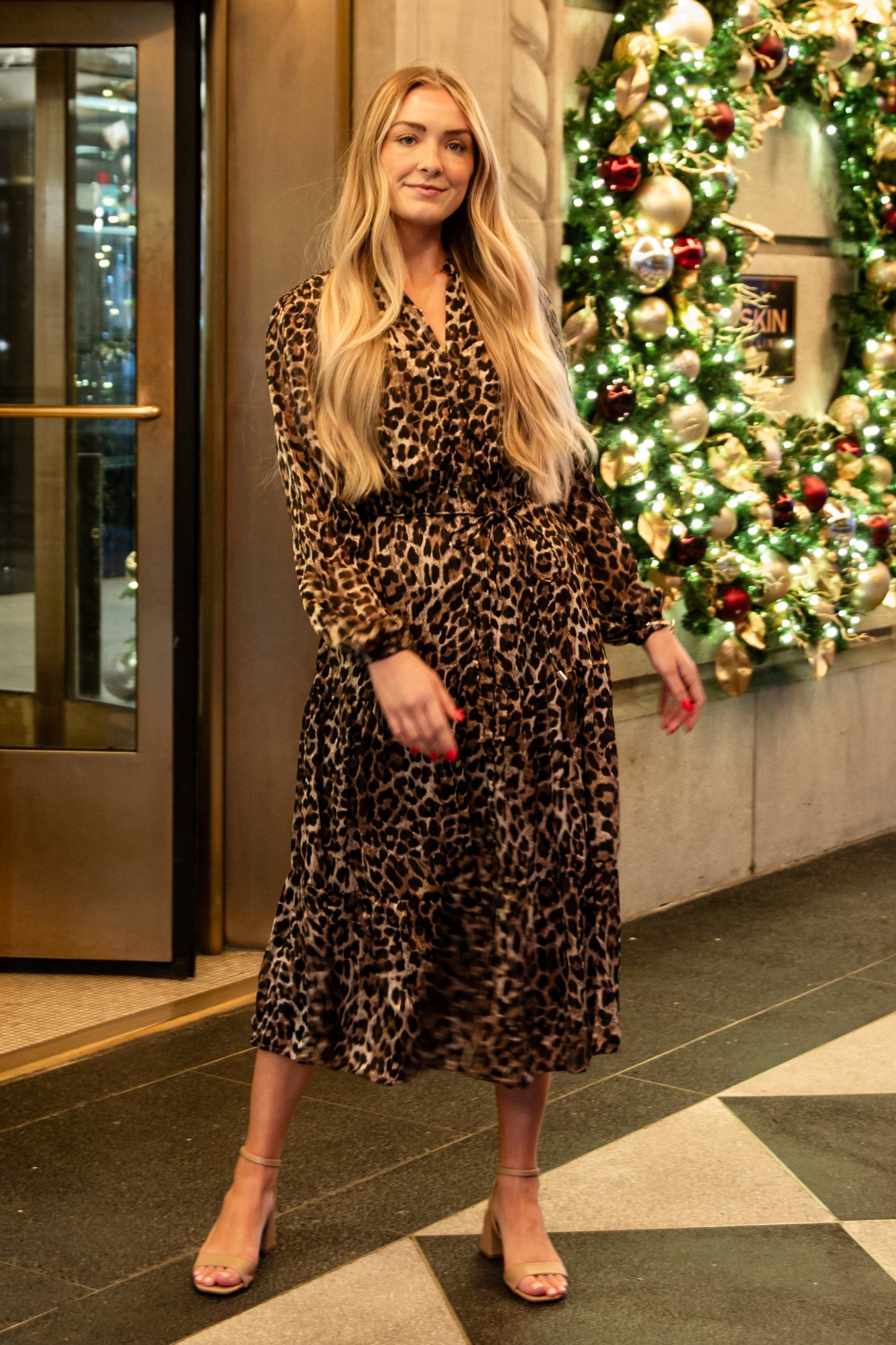 FINAL SALE - Uniquely Confident Leopard Midi Dress