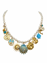 PEARL COAST MULTI CHARM NECKLACE