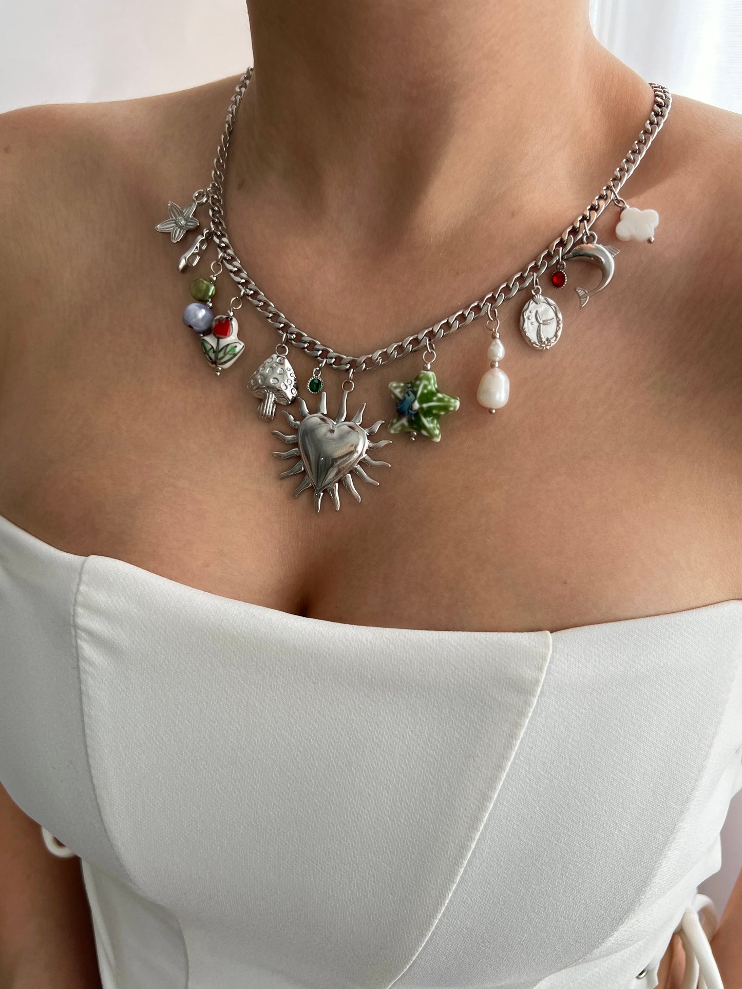 WILD SOUL MULTI CHARM NECKLACE