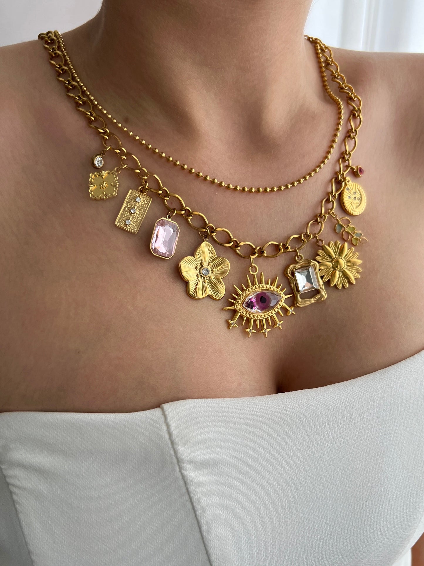 ROYAL VISION MULTI CHARM NECKLACE