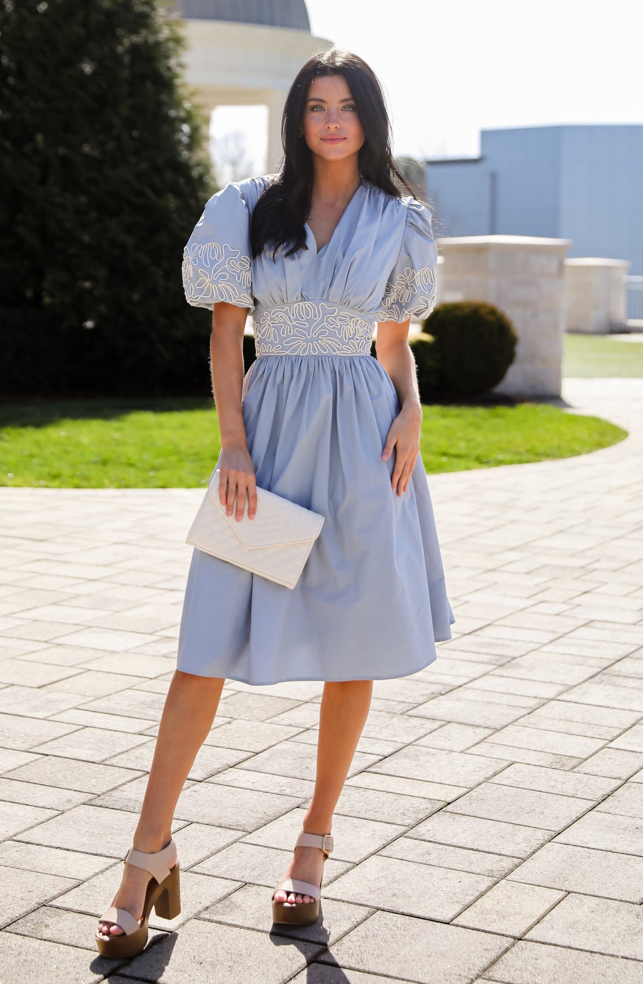 FINAL SALE - Phenomenal Sweetness Denim Midi Dress