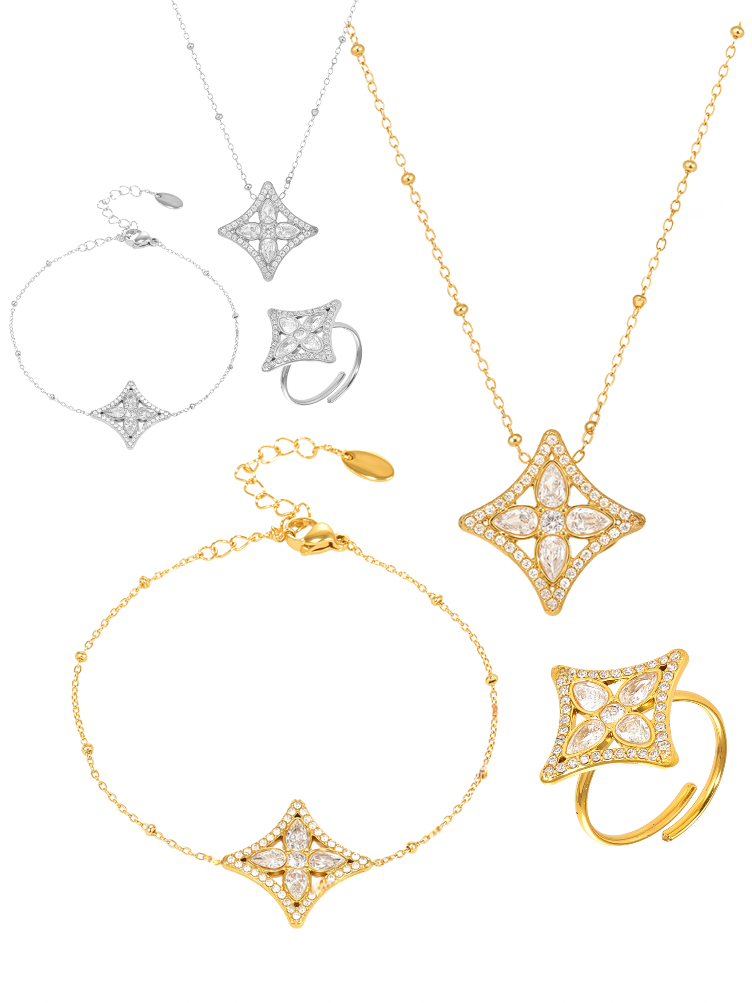 STELLAR MUSE NECKLACE & BRACELET & RING