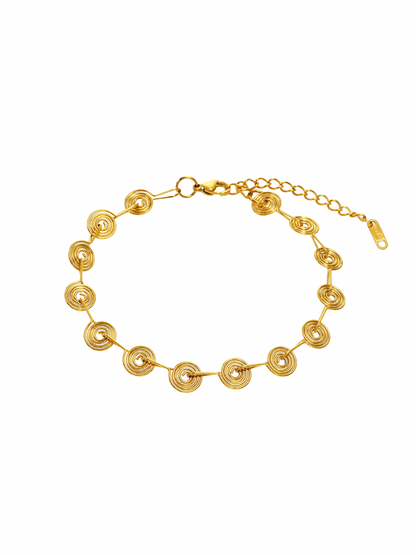 SPIRAL NECKLACE & ANKLET & BRACELET