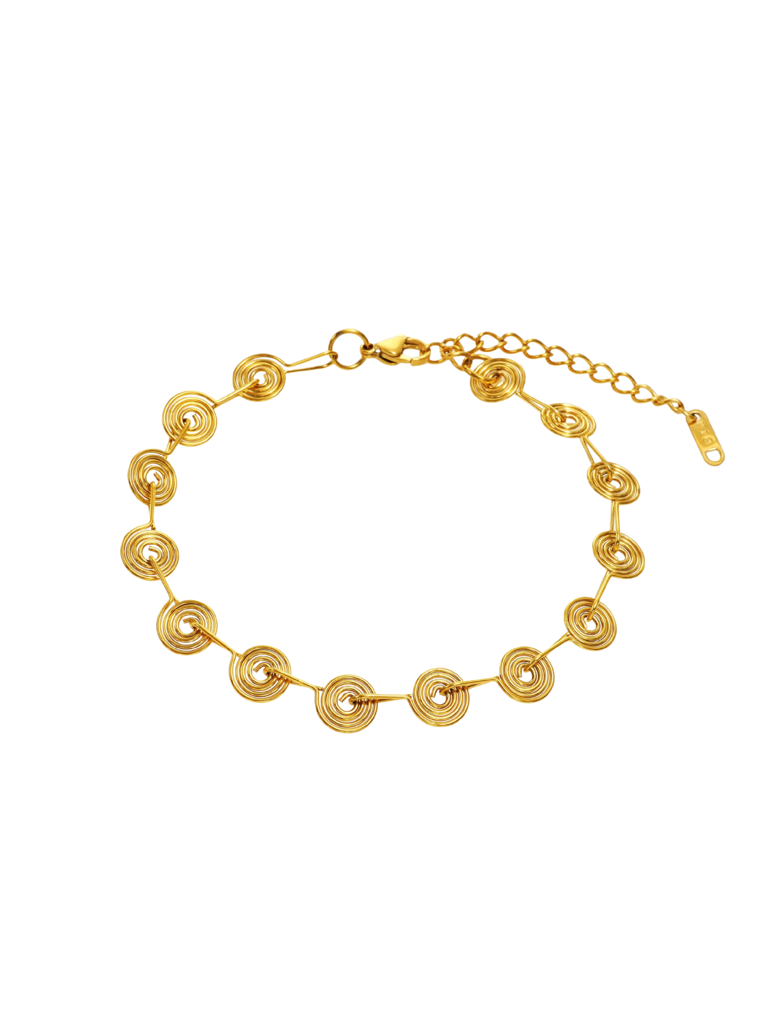 SPIRAL NECKLACE & ANKLET & BRACELET