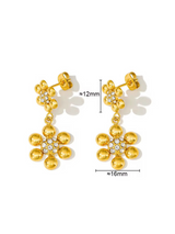 GOLD DAISY EARRING