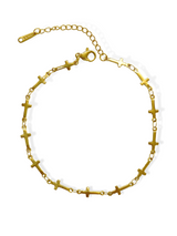 MINI CROSS ANKLET