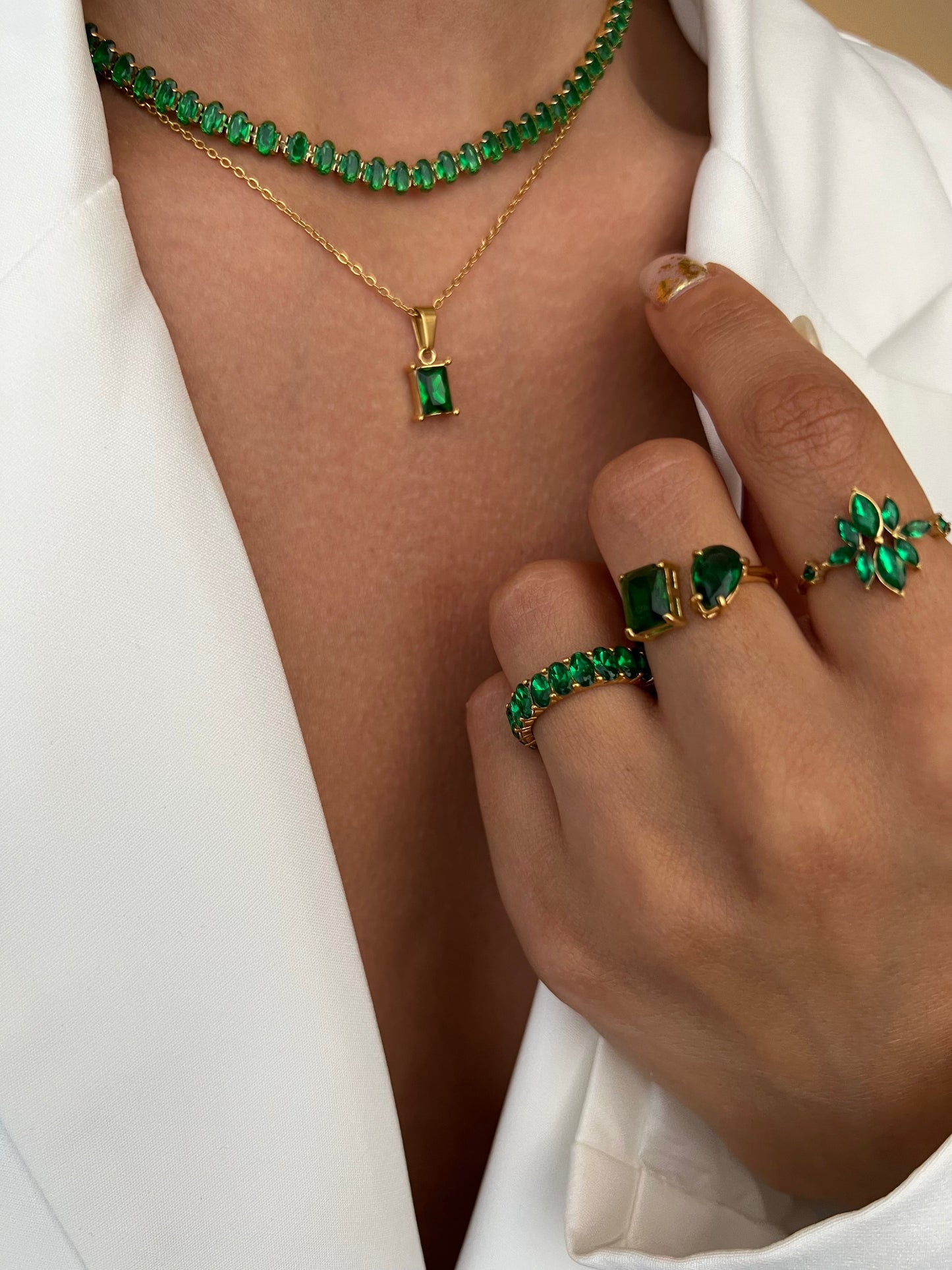 JADE CHAIN & BRACELET