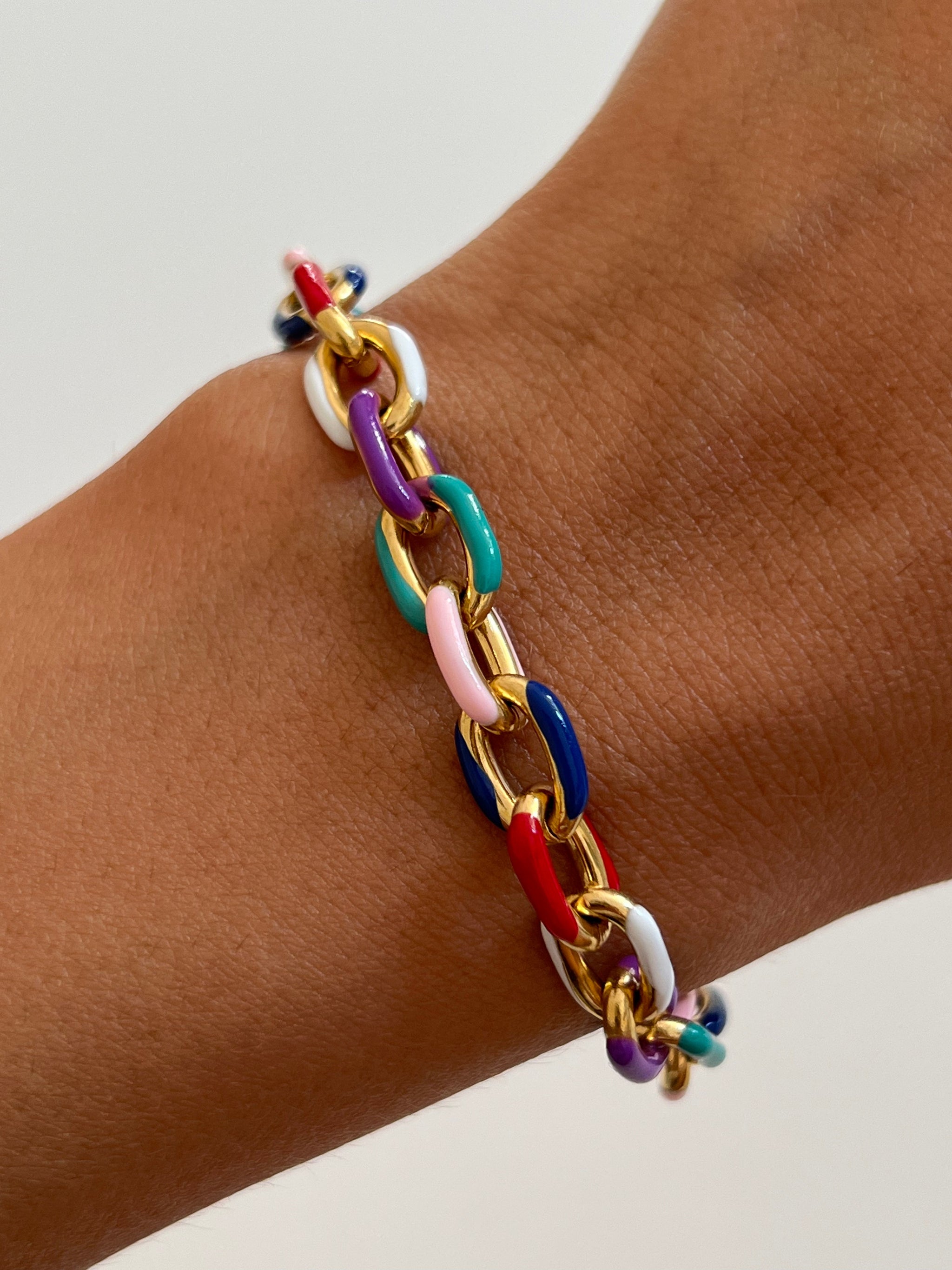 RAINBOW BRACELET&CHAIN