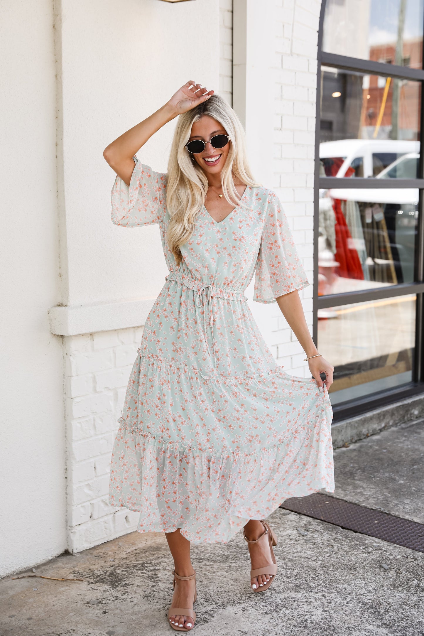 FINAL SALE - All The Best Tiered Midi Dress