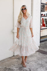 FINAL SALE - All The Best Tiered Midi Dress
