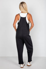 FINAL SALE - Making Moves Black Jumpsuit - DU DEAL
