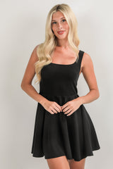 FINAL SALE - Heart On My Sleeve Black Mini Dress