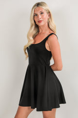 FINAL SALE - Heart On My Sleeve Black Mini Dress