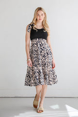 FINAL SALE - Truly Inspiring Black Tiered Midi Dress