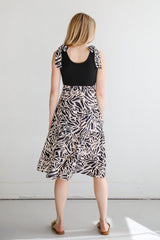 FINAL SALE - Truly Inspiring Black Tiered Midi Dress