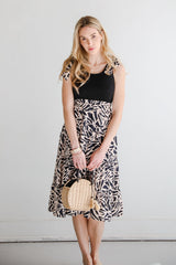 FINAL SALE - Truly Inspiring Black Tiered Midi Dress