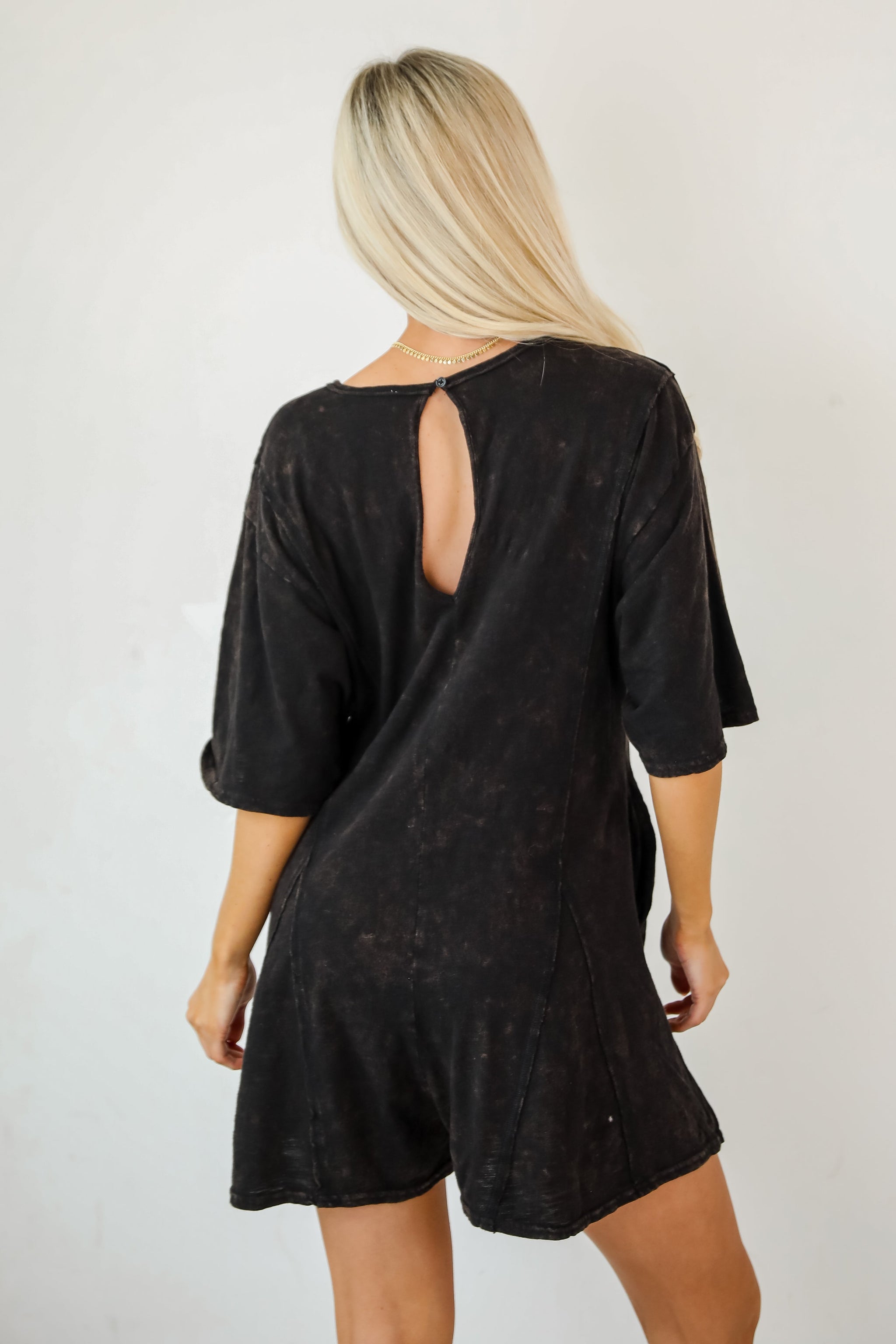 FINAL SALE - Over And Over T-Shirt Romper
