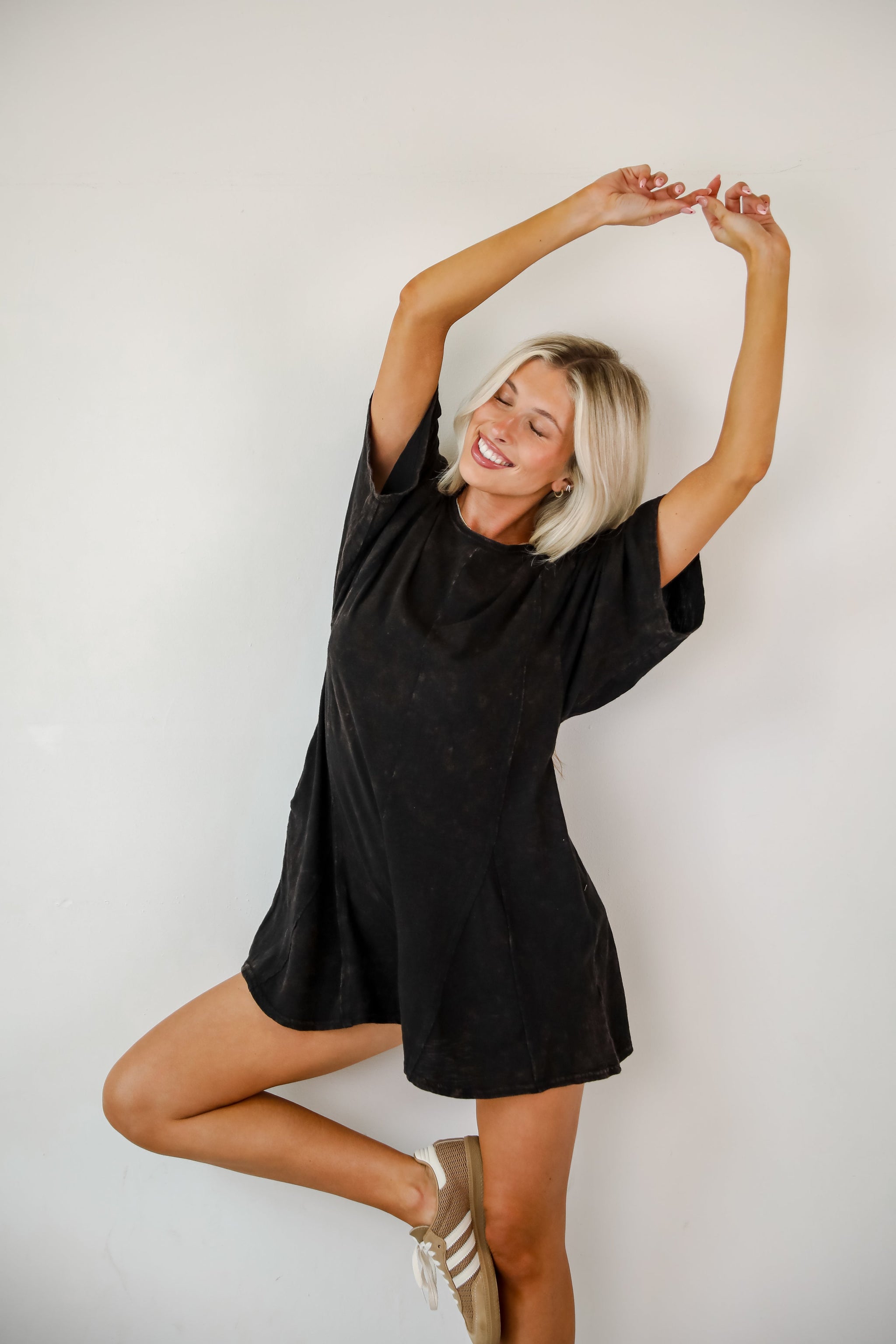 FINAL SALE - Over And Over T-Shirt Romper