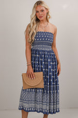 FINAL SALE - Saltwater Essential Strapless Smocked Midi Dress