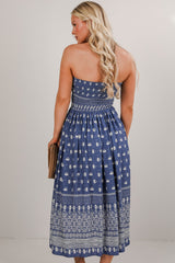 FINAL SALE - Saltwater Essential Strapless Smocked Midi Dress