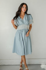 FINAL SALE - Phenomenal Sweetness Denim Midi Dress