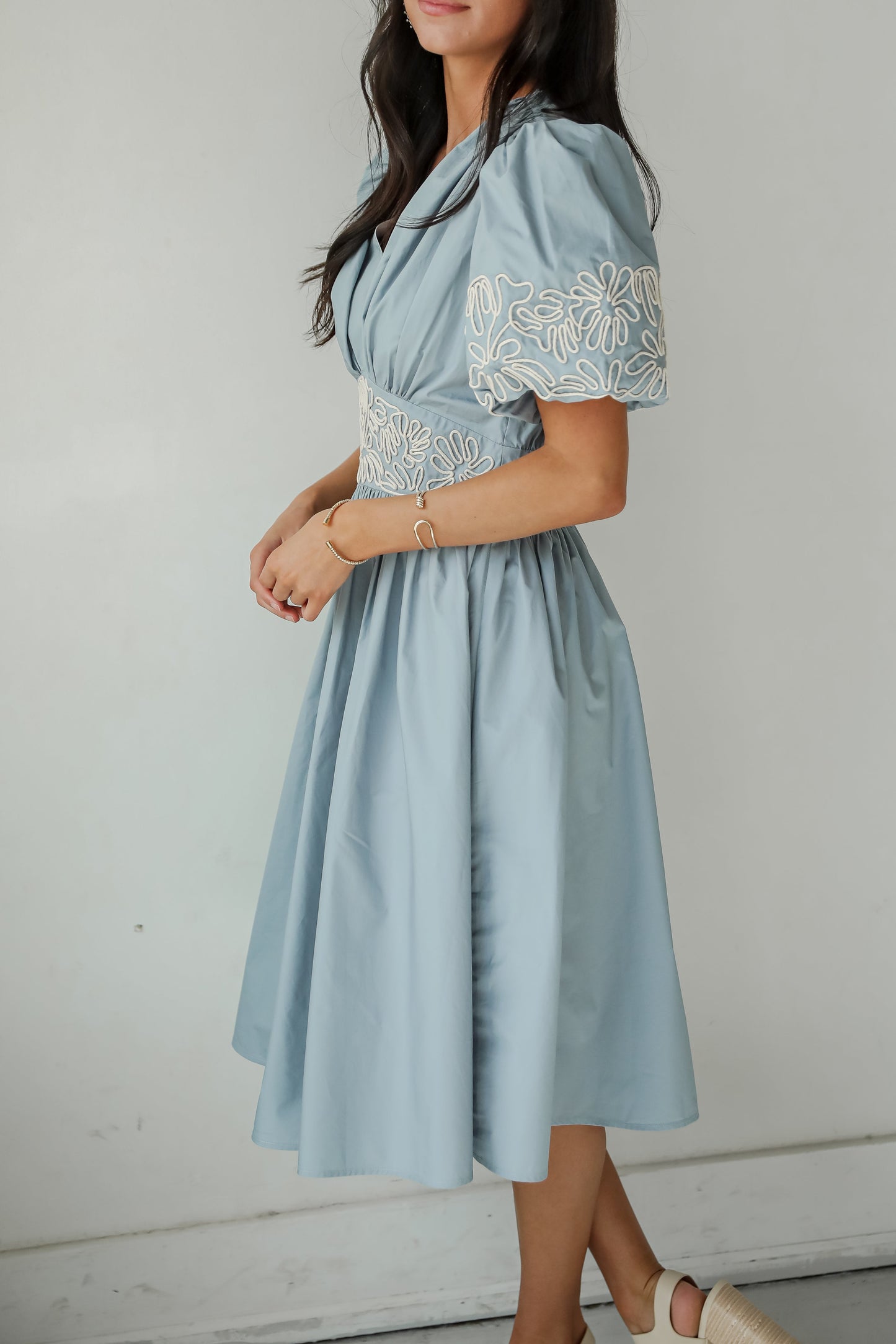 FINAL SALE - Phenomenal Sweetness Denim Midi Dress