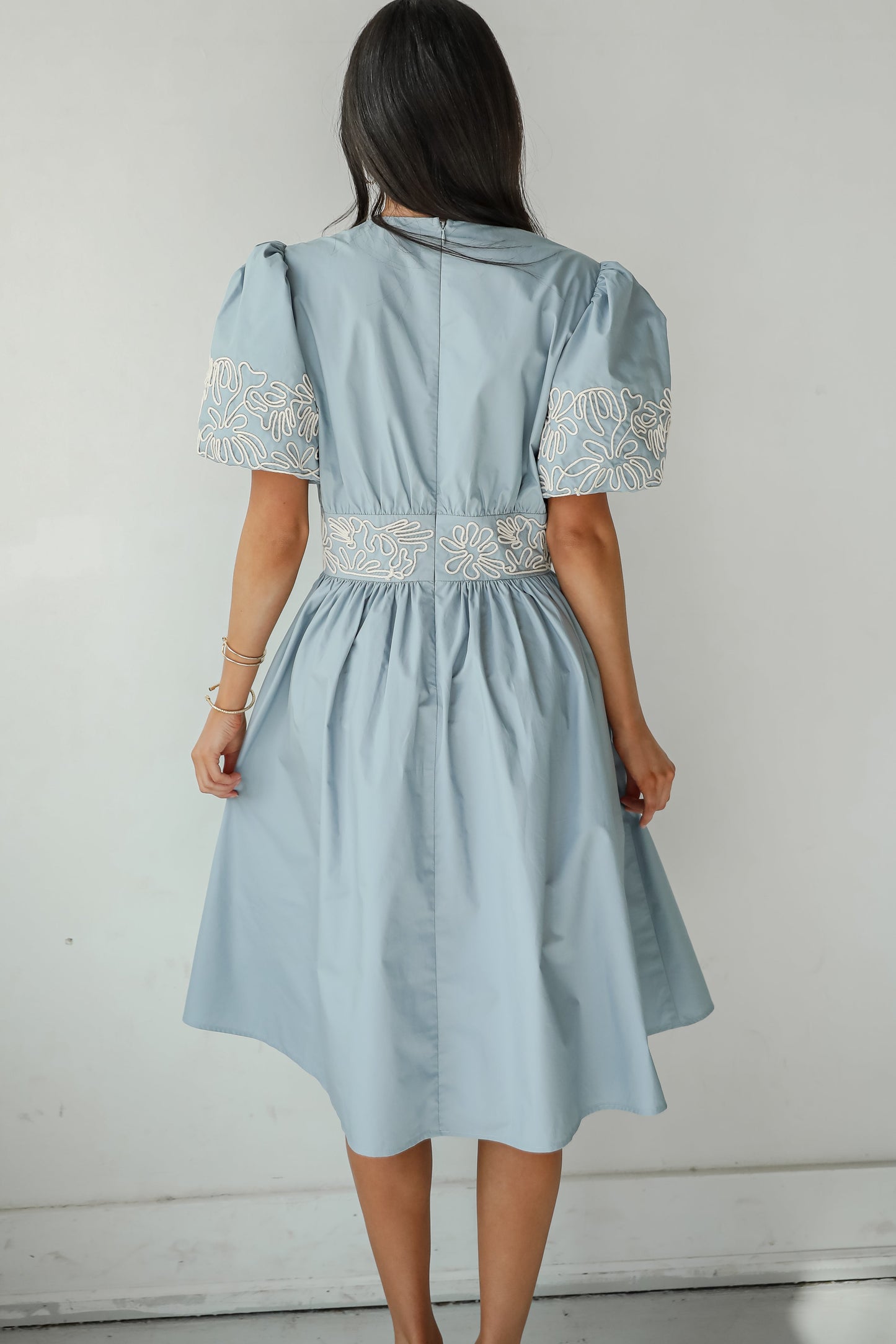 FINAL SALE - Phenomenal Sweetness Denim Midi Dress