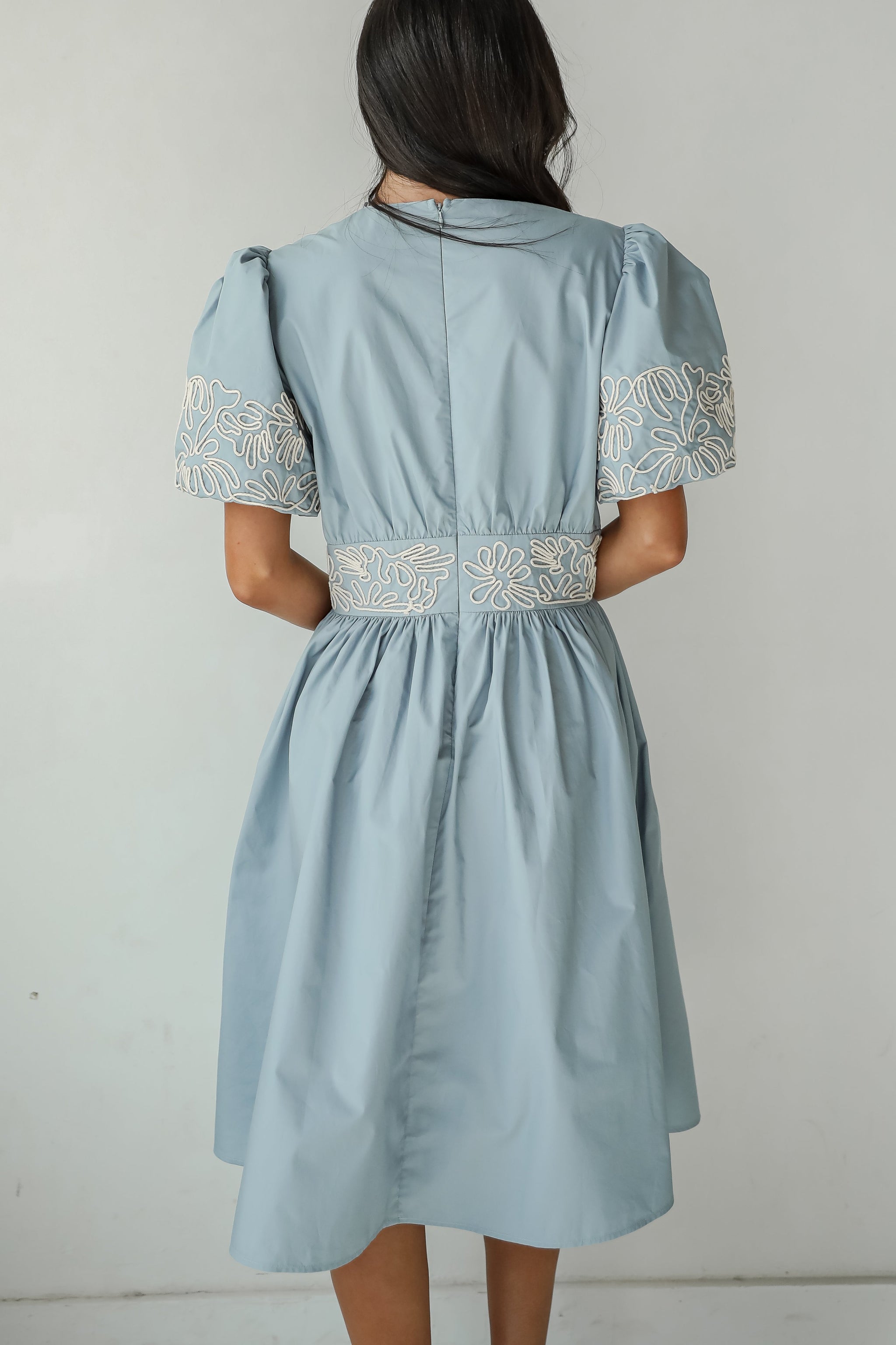FINAL SALE - Phenomenal Sweetness Denim Midi Dress