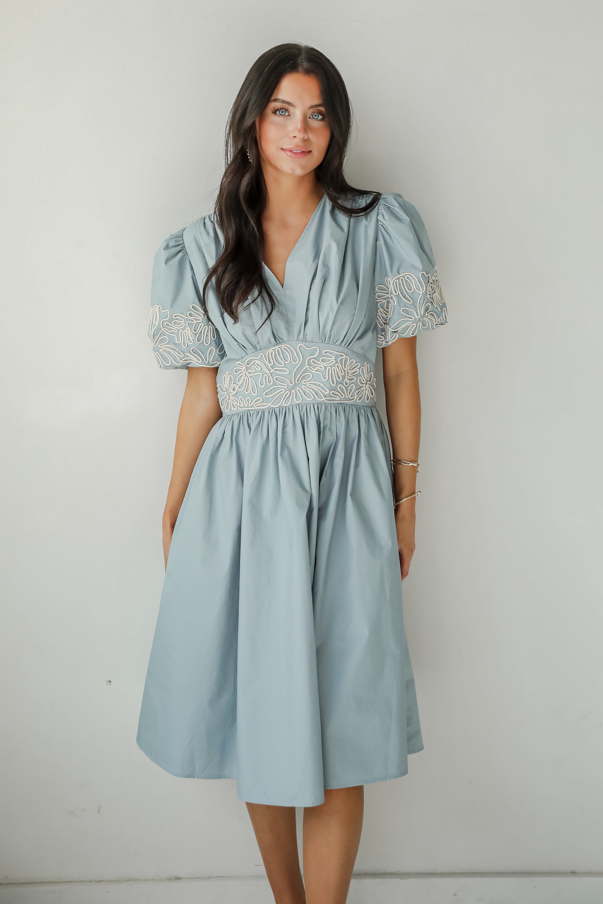 FINAL SALE - Phenomenal Sweetness Denim Midi Dress