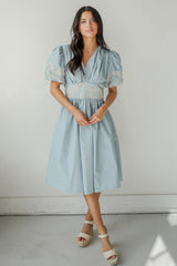 FINAL SALE - Phenomenal Sweetness Denim Midi Dress