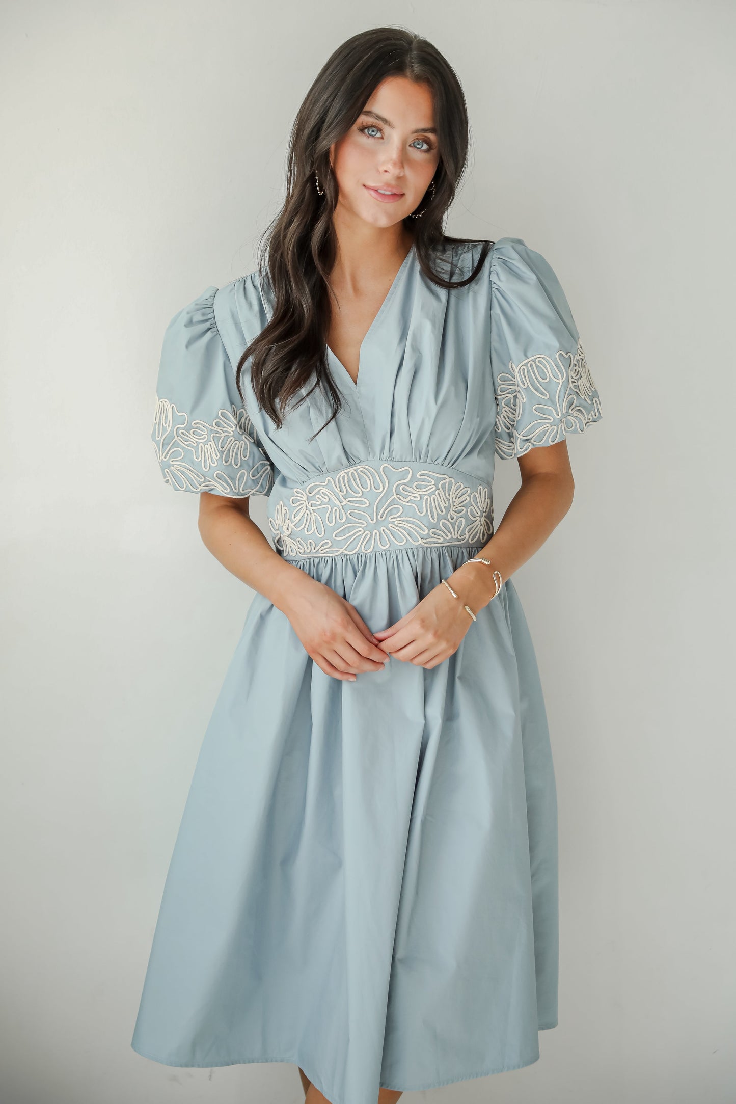 FINAL SALE - Phenomenal Sweetness Denim Midi Dress
