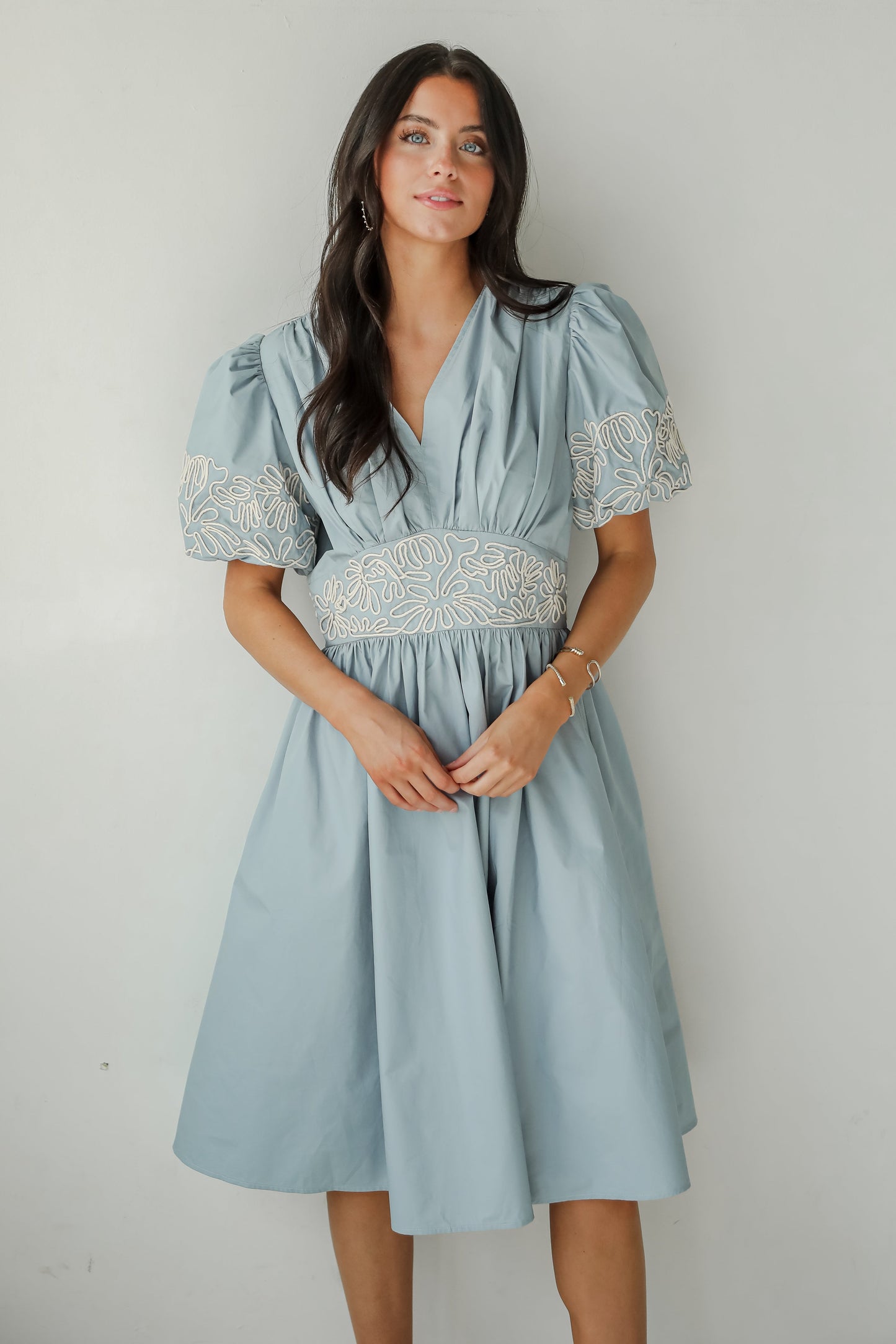 FINAL SALE - Phenomenal Sweetness Denim Midi Dress