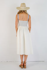 FINAL SALE - Mykonos Memories Ivory Midi Dress