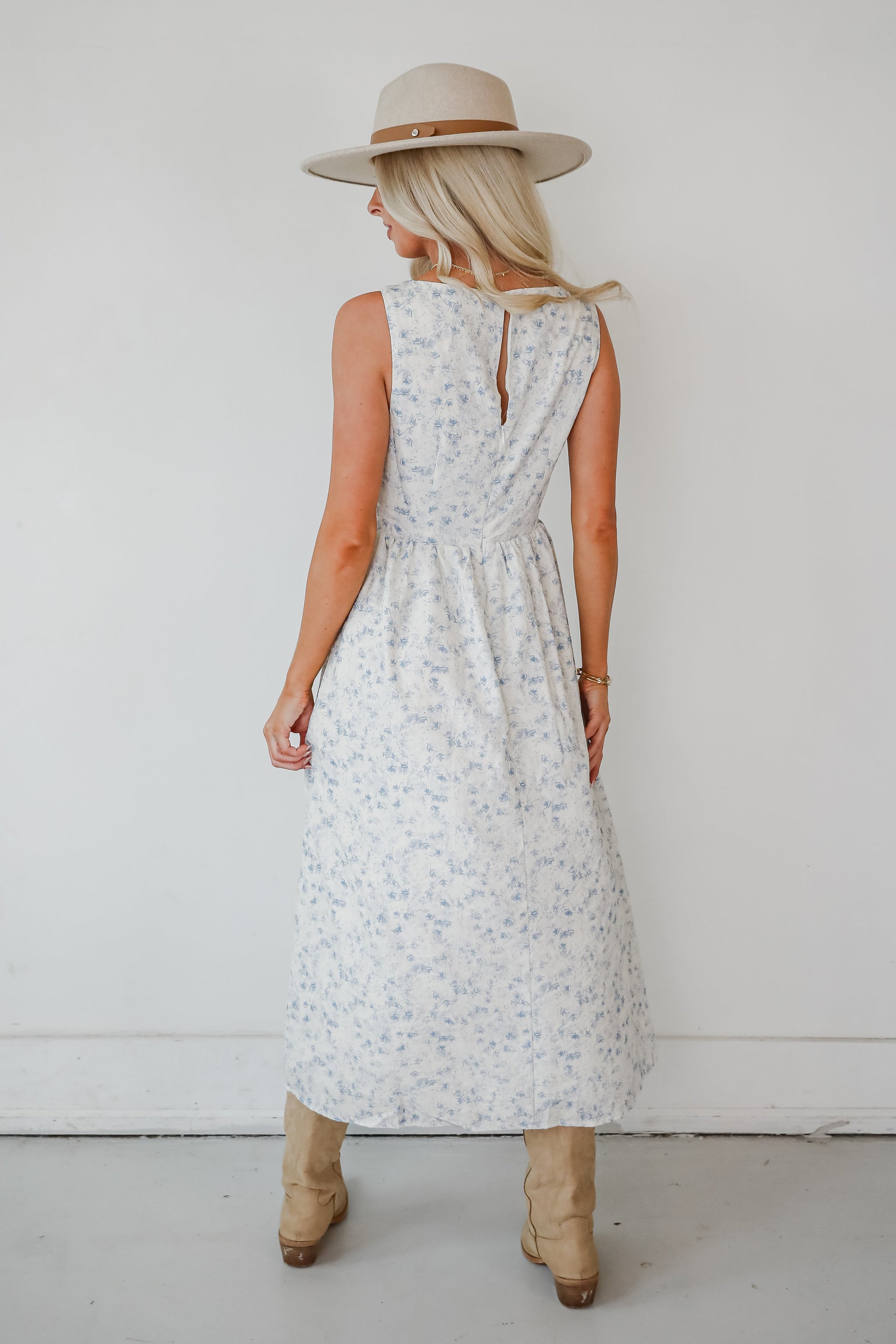 FINAL SALE - Glowing Wonder Ivory Midi Dress