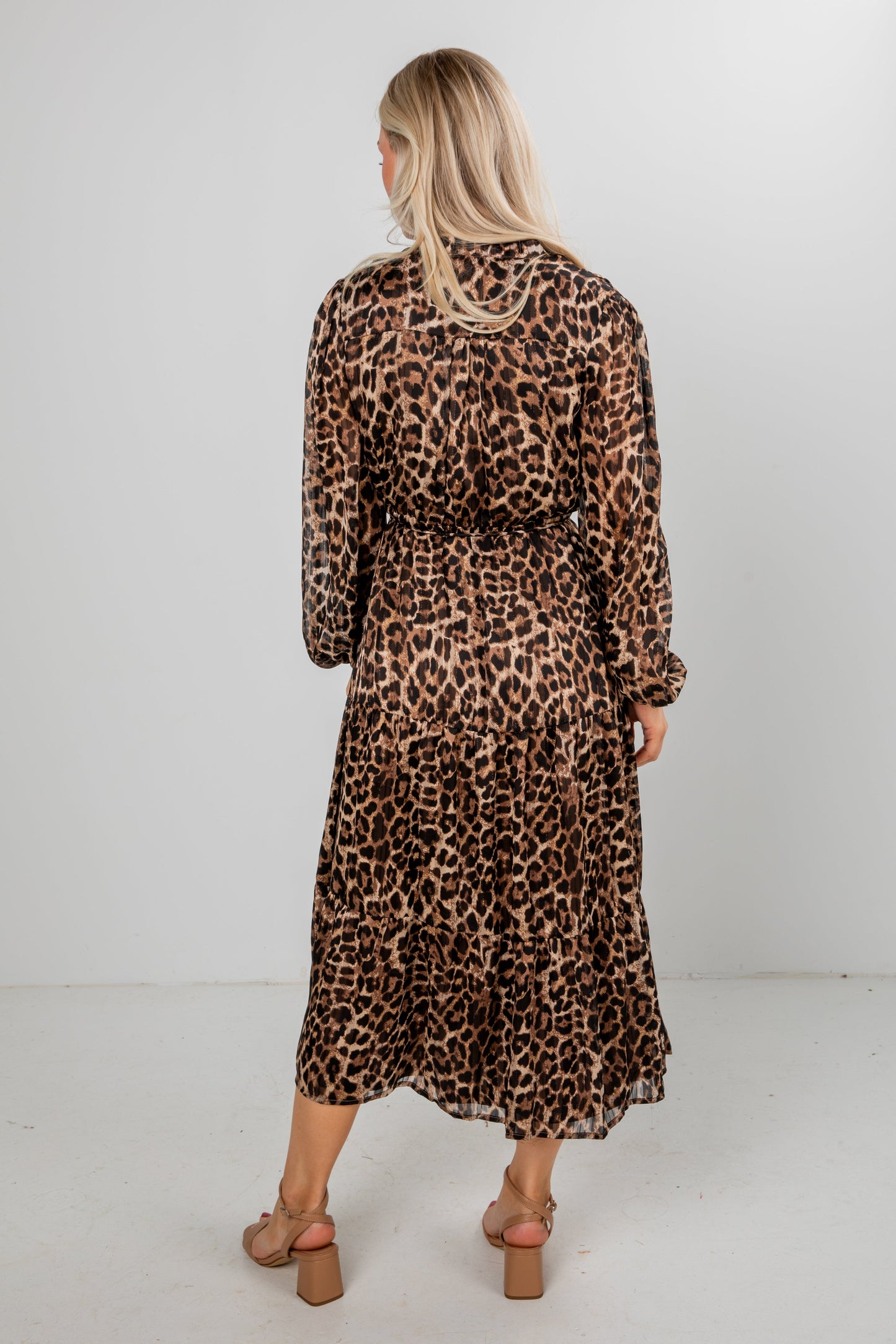 FINAL SALE - Uniquely Confident Leopard Midi Dress