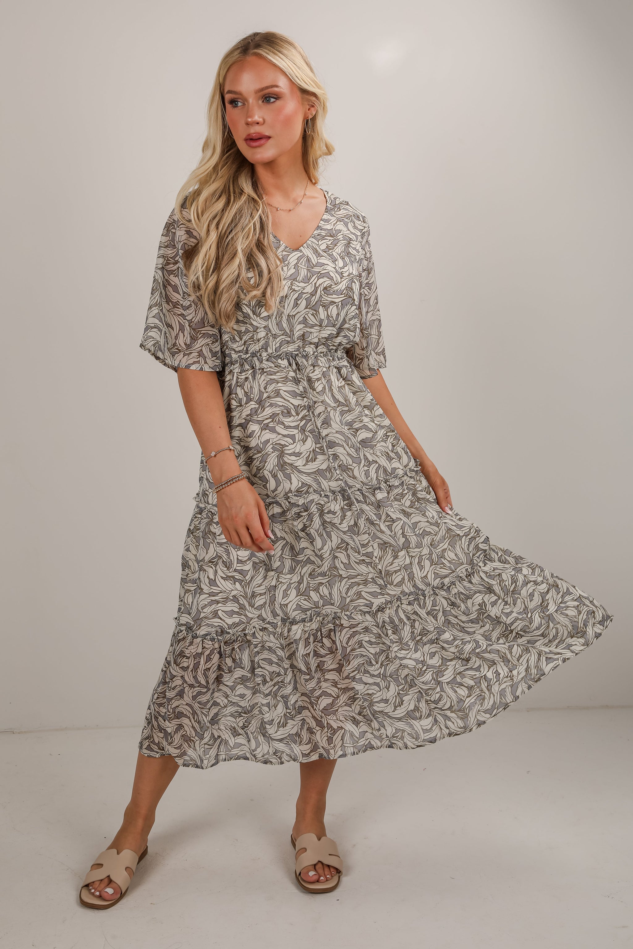 FINAL SALE - All The Best Tiered Midi Dress