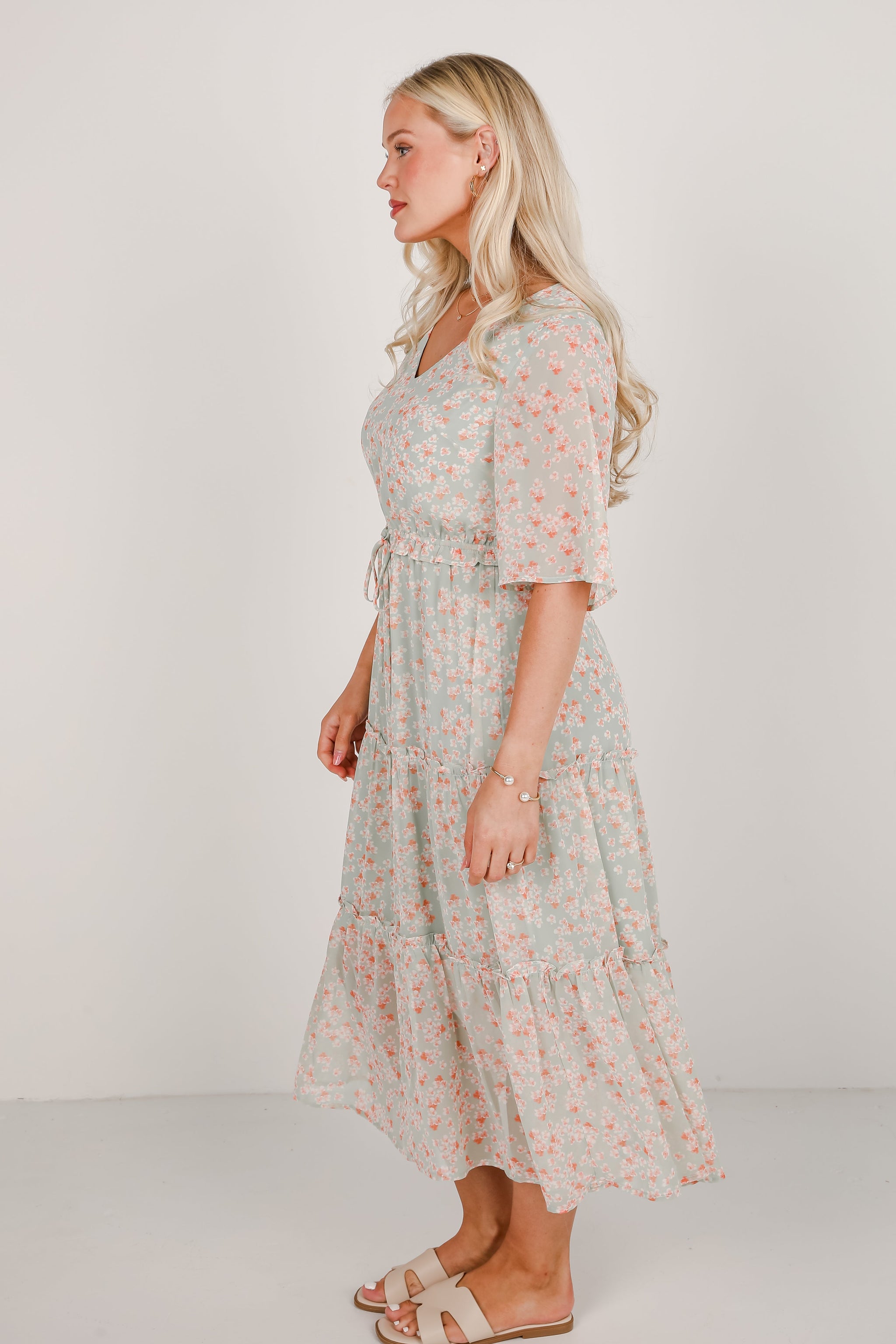 FINAL SALE - All The Best Tiered Midi Dress