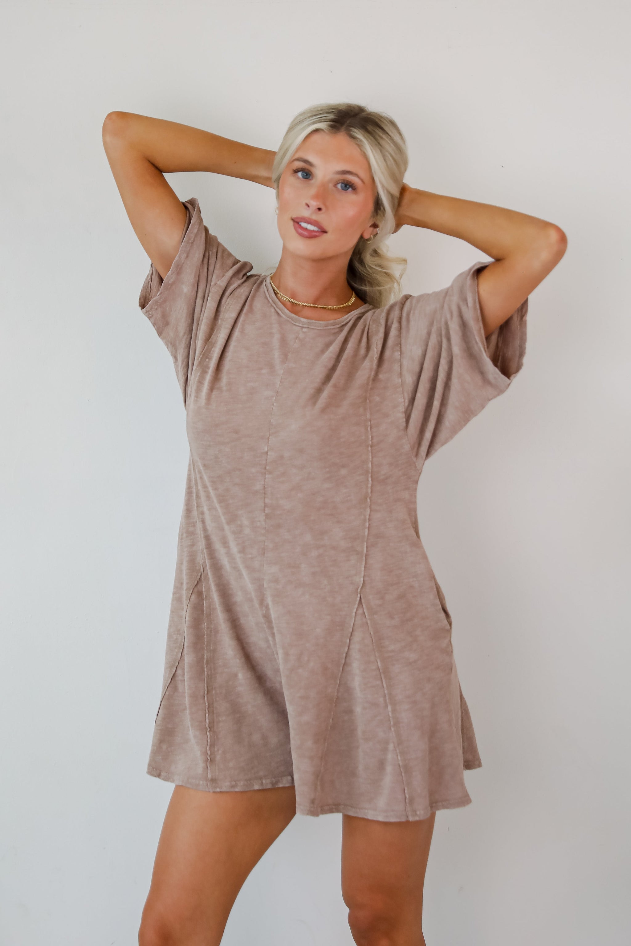 FINAL SALE - Over And Over T-Shirt Romper