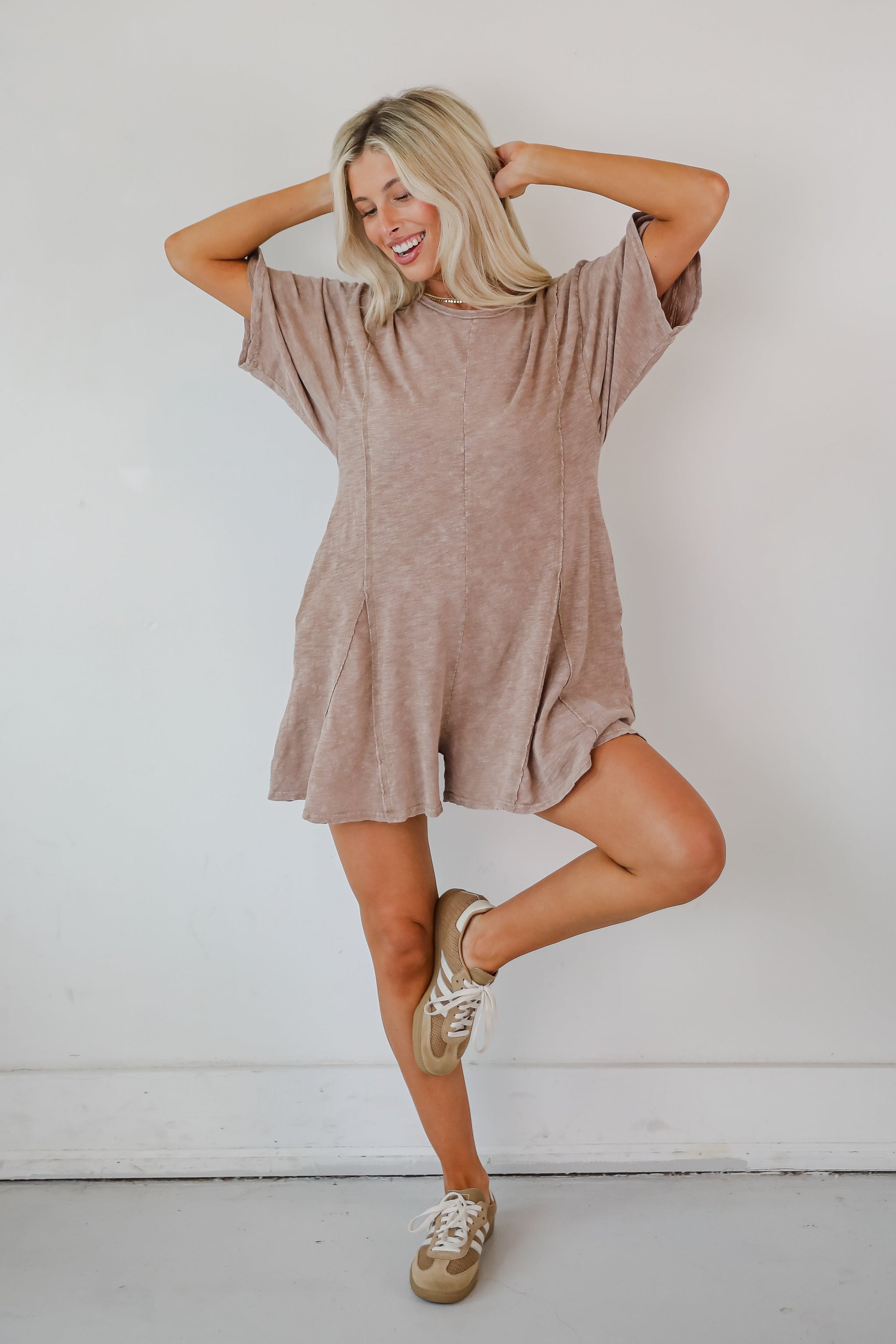 FINAL SALE - Over And Over T-Shirt Romper