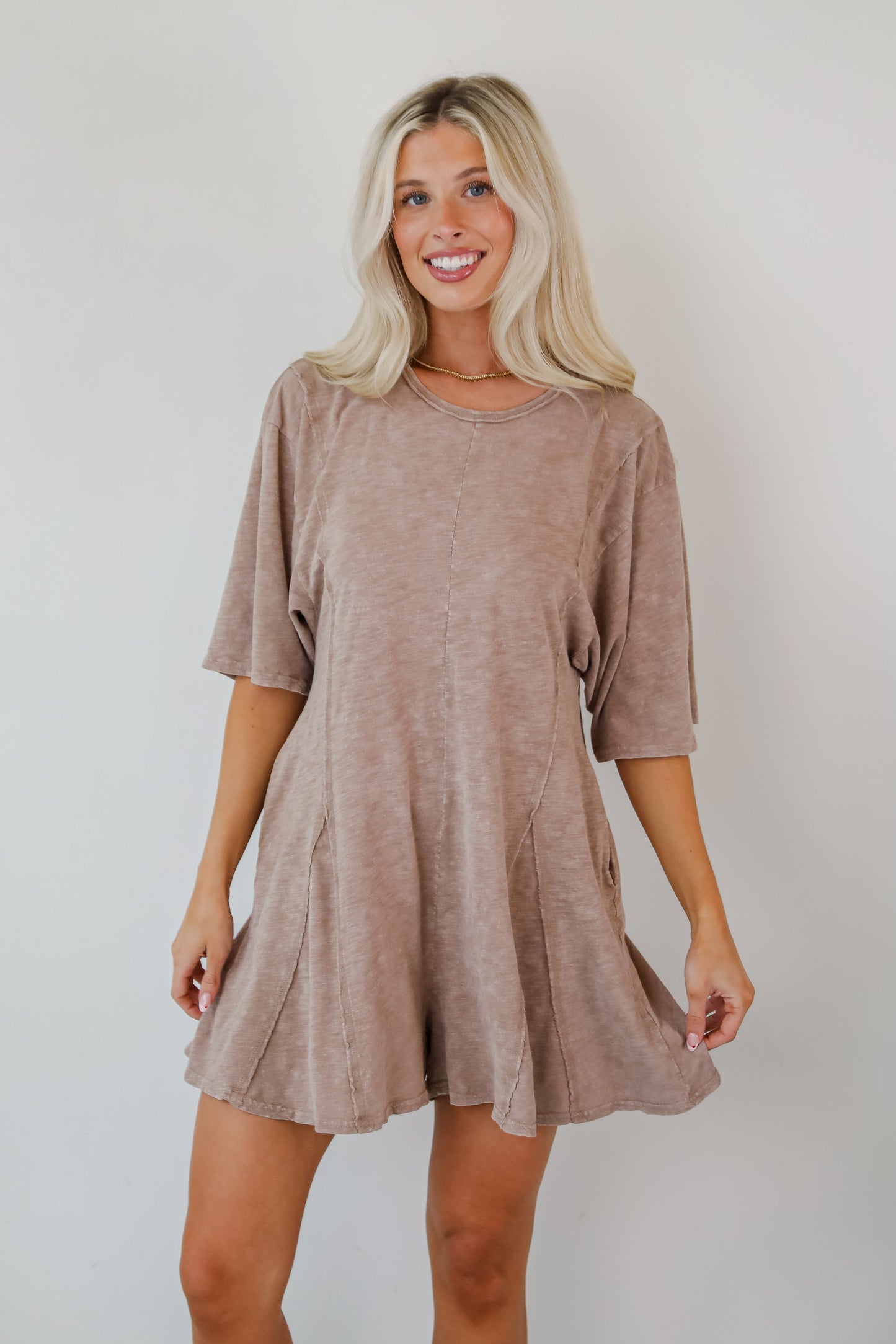 FINAL SALE - Over And Over T-Shirt Romper