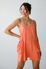 FINAL SALE - Relaxed Perfection Acid Washed Romper