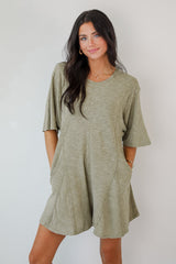 FINAL SALE - Over And Over T-Shirt Romper