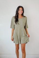FINAL SALE - Over And Over T-Shirt Romper