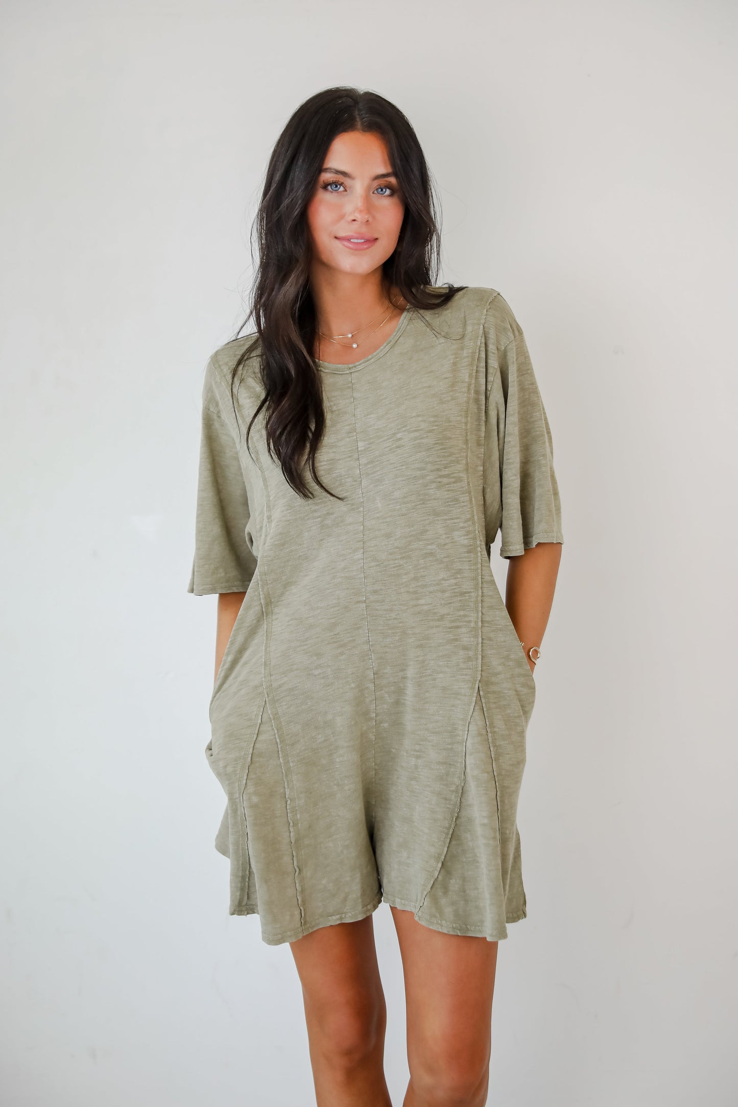 FINAL SALE - Over And Over T-Shirt Romper