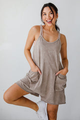 FINAL SALE - Relaxed Perfection Acid Washed Romper